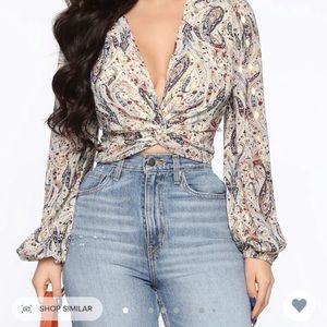 Gold Flecks in your Edges Top